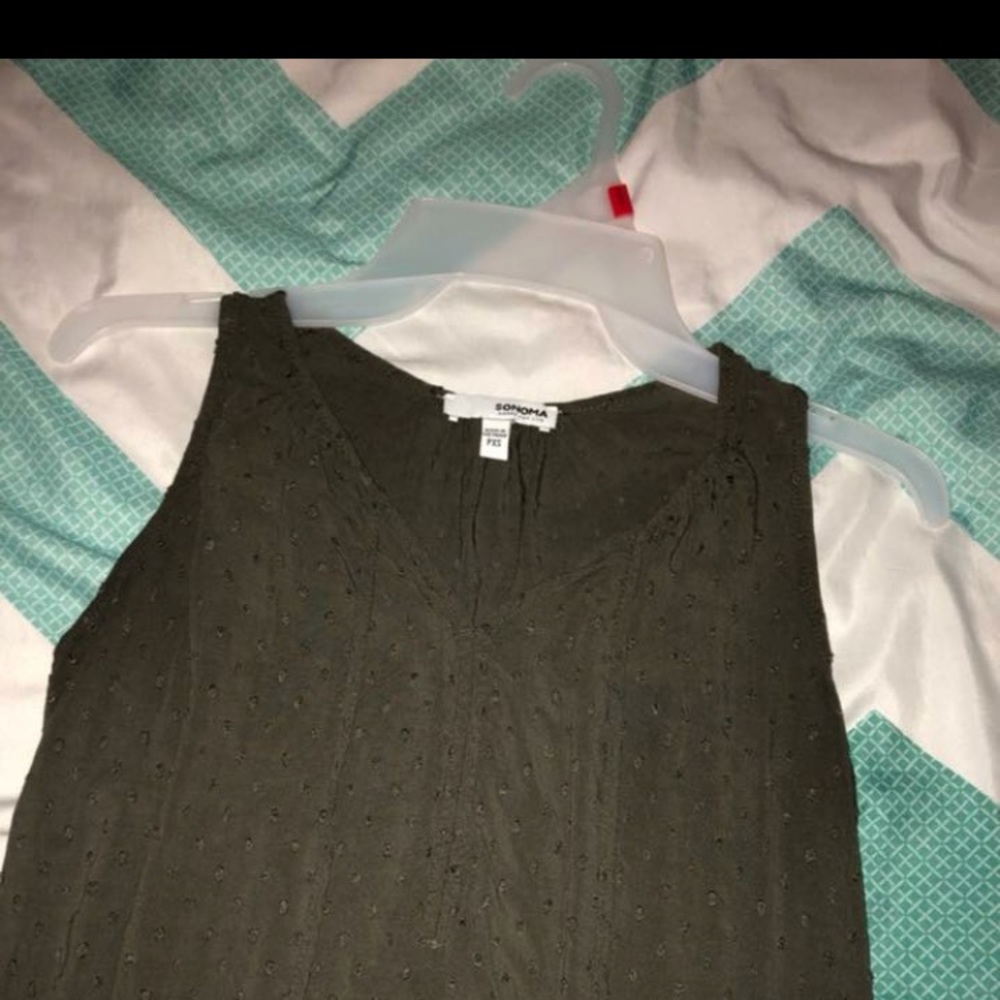 Green tank top